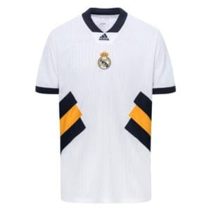 Real Madrid Spillertrøje Retro Icon - Hvid/Grå/Gul